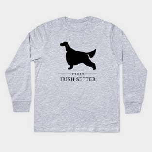 Irish Setter Black Silhouette Kids Long Sleeve T-Shirt